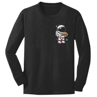Space Man Burgers - Youth Long Sleeve Core Cotton Tee Thumbnail