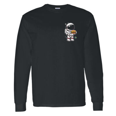 Space Man Burgers - Heavy Cotton 100% Cotton Long Sleeve T Shirt Thumbnail