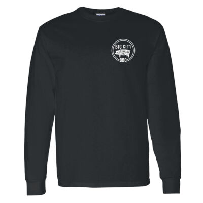 Big City BBQ - Heavy Cotton 100% Cotton Long Sleeve T Shirt Thumbnail