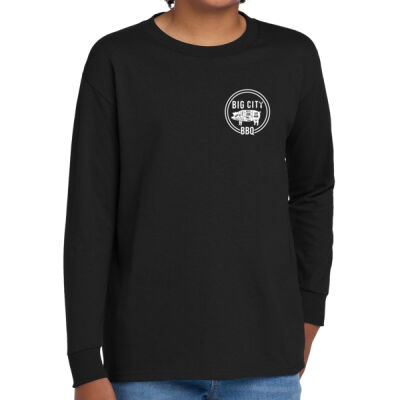 Big City BBQ - Youth Heavy Cotton 100% Cotton Long Sleeve T Shirt Thumbnail