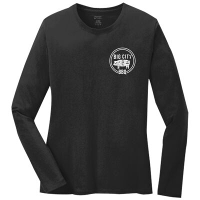Big City BBQ - Ladies Long Sleeve Core Cotton Tee Thumbnail