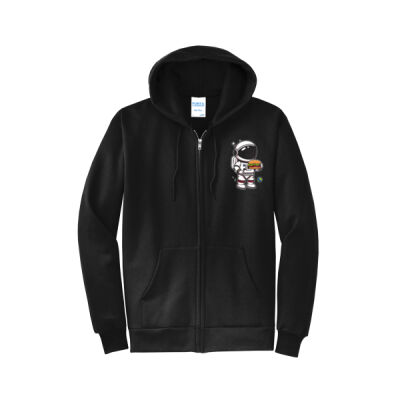 Space Man Burgers - Core Fleece Full Zip Hooded Sweatshirt Thumbnail