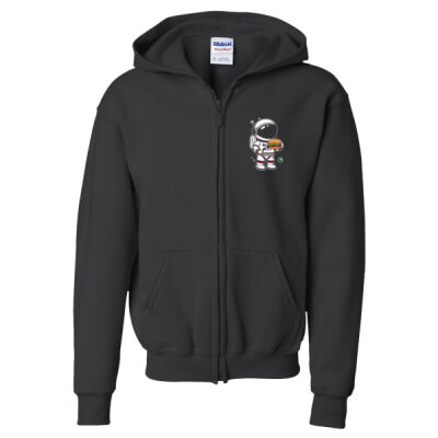 Space Man Burgers - Heavy Blend Youth Full-Zip Hooded Sweatshirt Thumbnail