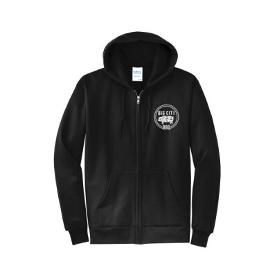 Big City BBQ - Core Fleece Full Zip Hooded Sweatshirt Thumbnail